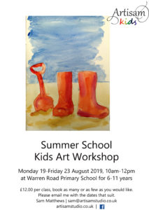 Artisam Kids Summer Workshop 2019