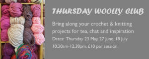 The Thursday Woolly Club Drop In sessions