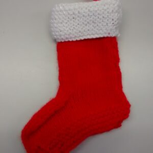Knitted Christmas Stocking Decoration