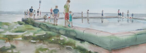Broadstairs Sea Pool Watercolour